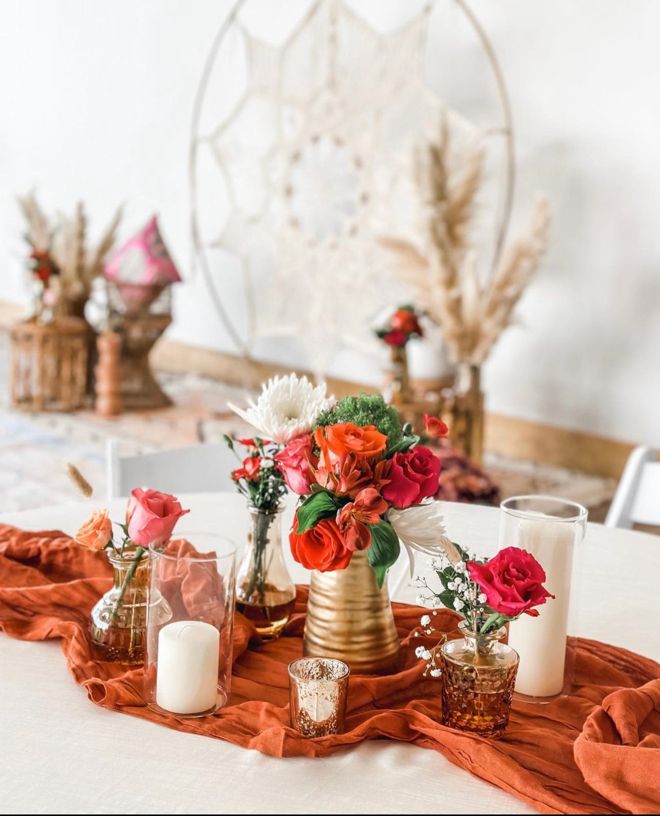 “Terracotta” Gauze Table Runner