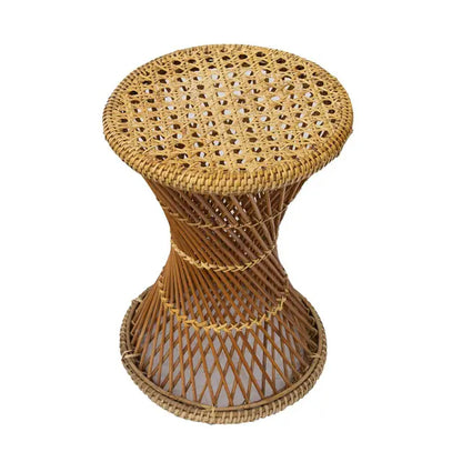 Hourglass Wicker Side Table