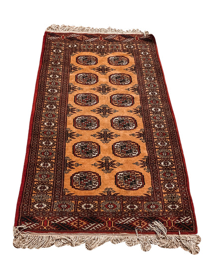 “Bokhara” Vintage Rug 4’6” X 2’8”