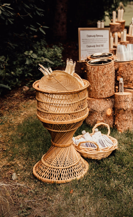 Handwoven Wicker Stand