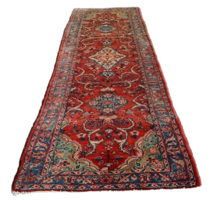 “Siranush” Vintage Armenian Runner Rug 3'5 x 10'7