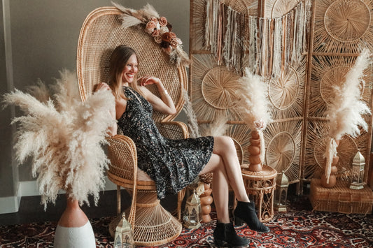 “Juliette” Peacock Throne Chair