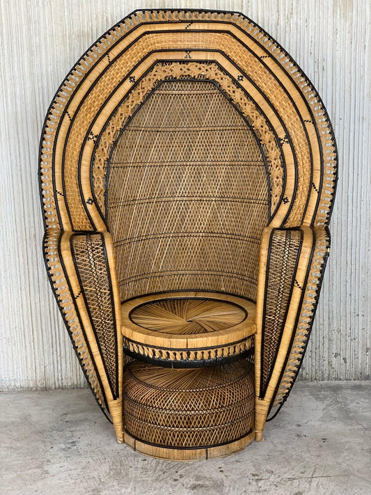 “Leo” Peacock Throne Chair