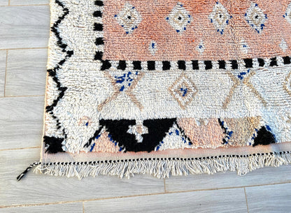 “Nomad Kesh” Vintage Moroccan Rug 10’6”X5’