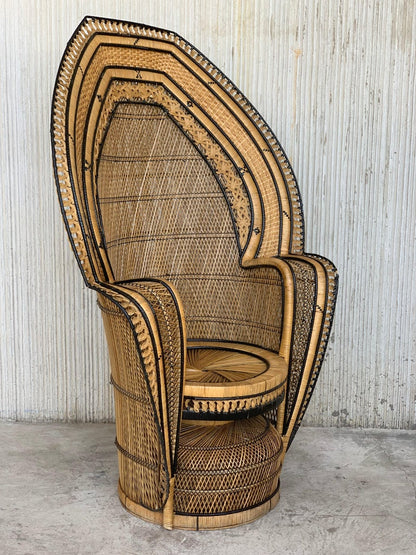 “Aurora” Peacock Throne Chair