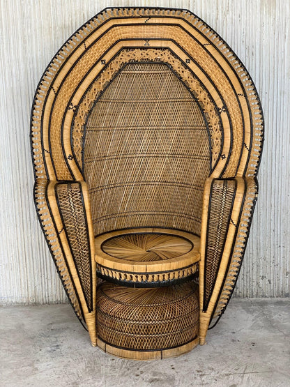 “Aurora” Peacock Throne Chair