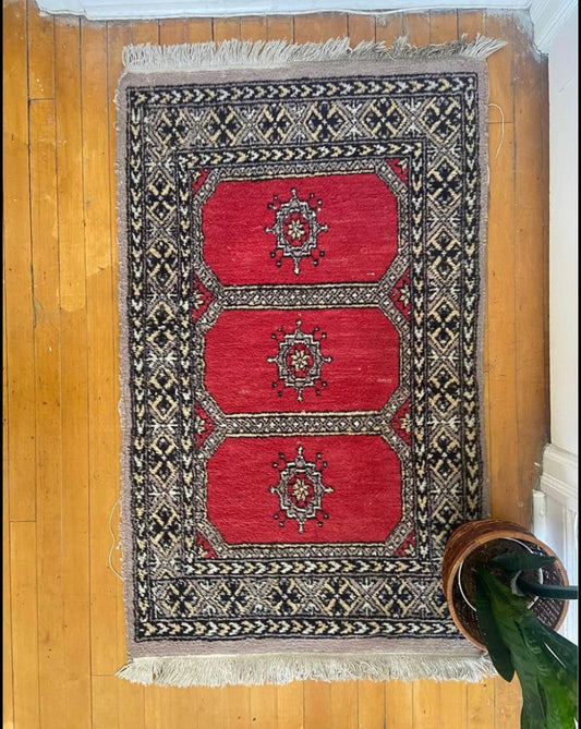 “Wildfire” Vintage Persian Rug 2’7”X4’4”