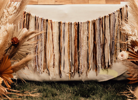 “Earthy Neutrals” Ribbon Garland