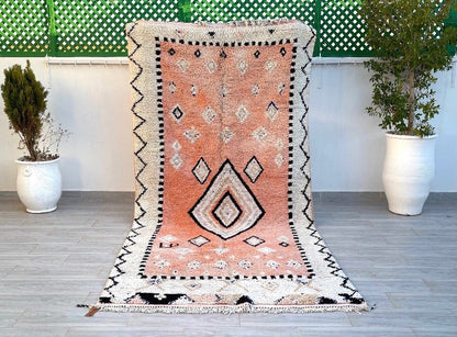 “Nomad Kesh” Vintage Moroccan Rug 10’6”X5’