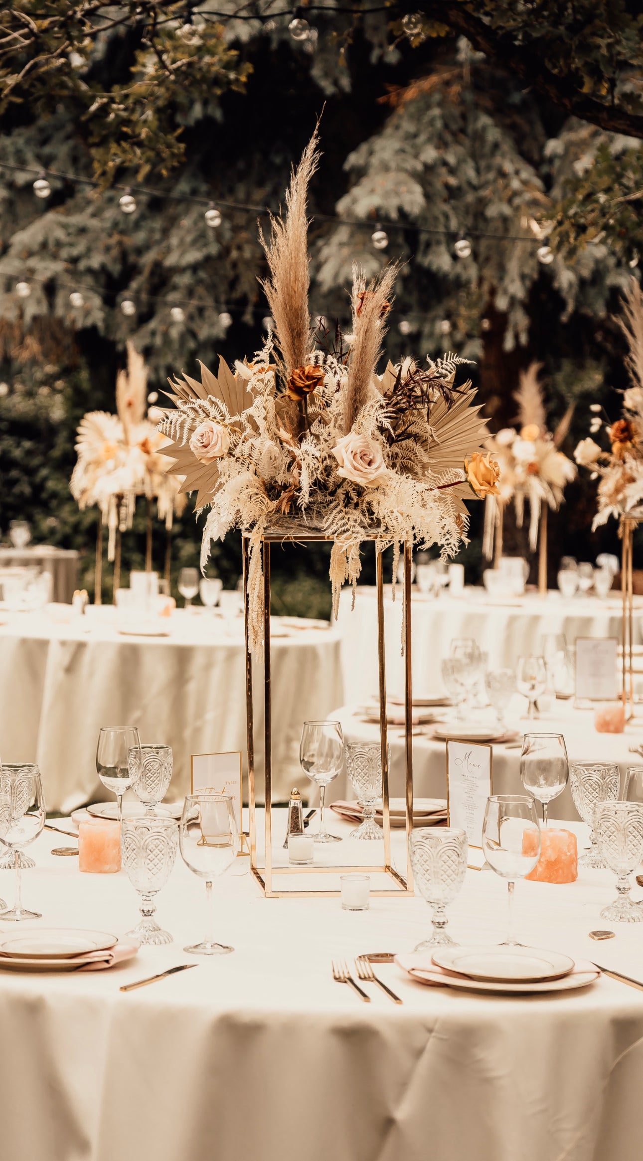 Gold Centerpiece Stand